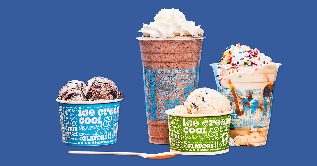 Ben and jerry's shop ice cream price